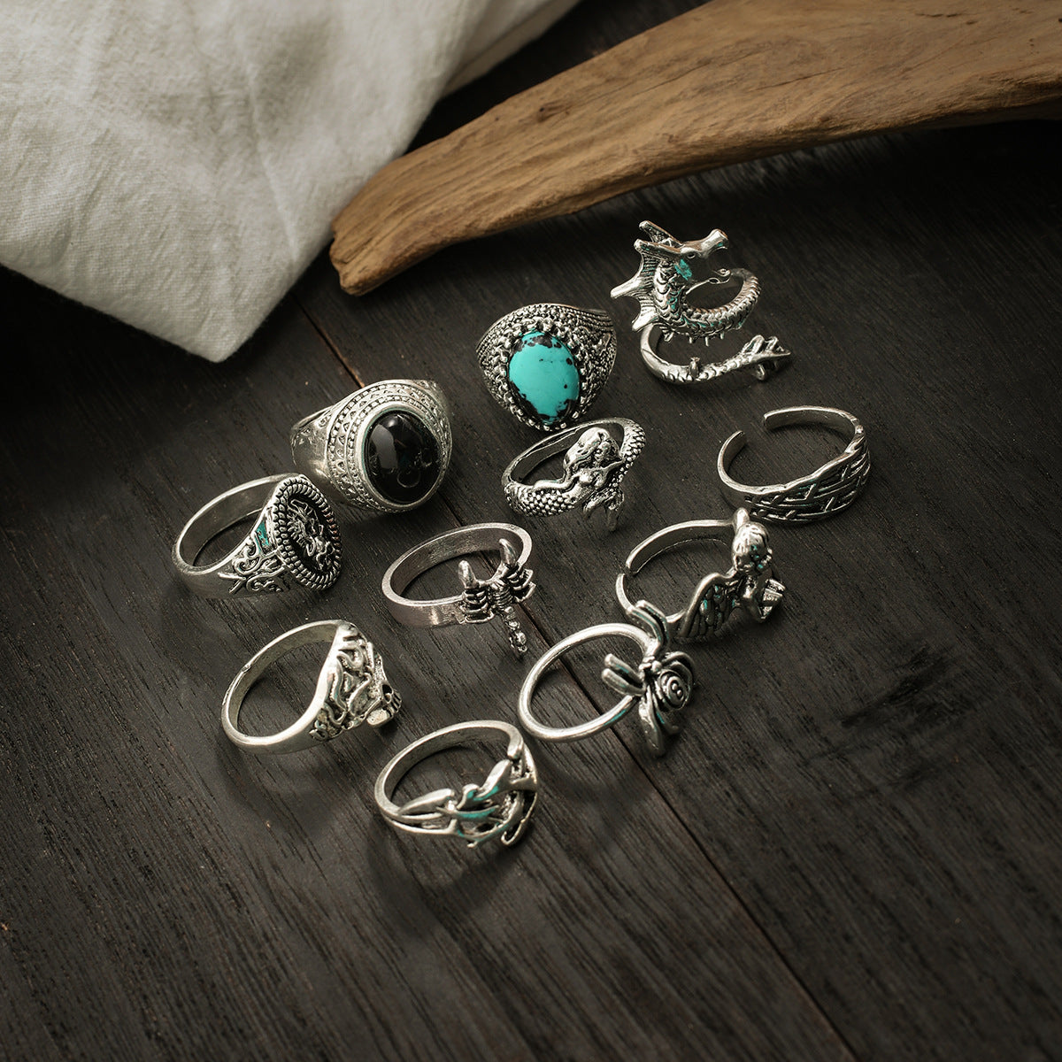 Wholesale Geometric Irregular Zinc Alloy Ring Fashion Accessory Gift Boutique Resale