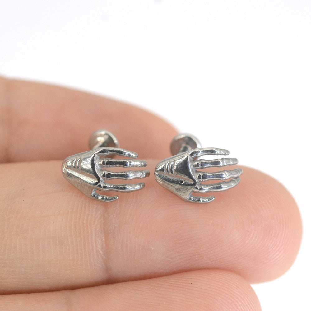 Wholesale  316L Stainless Steel Puncture Ear Gothic Earrings