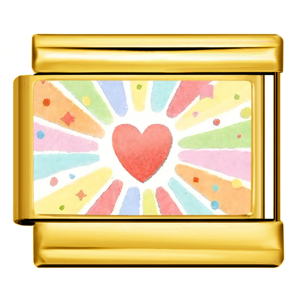 Wholesale 9mm Italian Charm Starter Bracelets DIY square Single Section Creative Stainless Steel Composable Bracelet