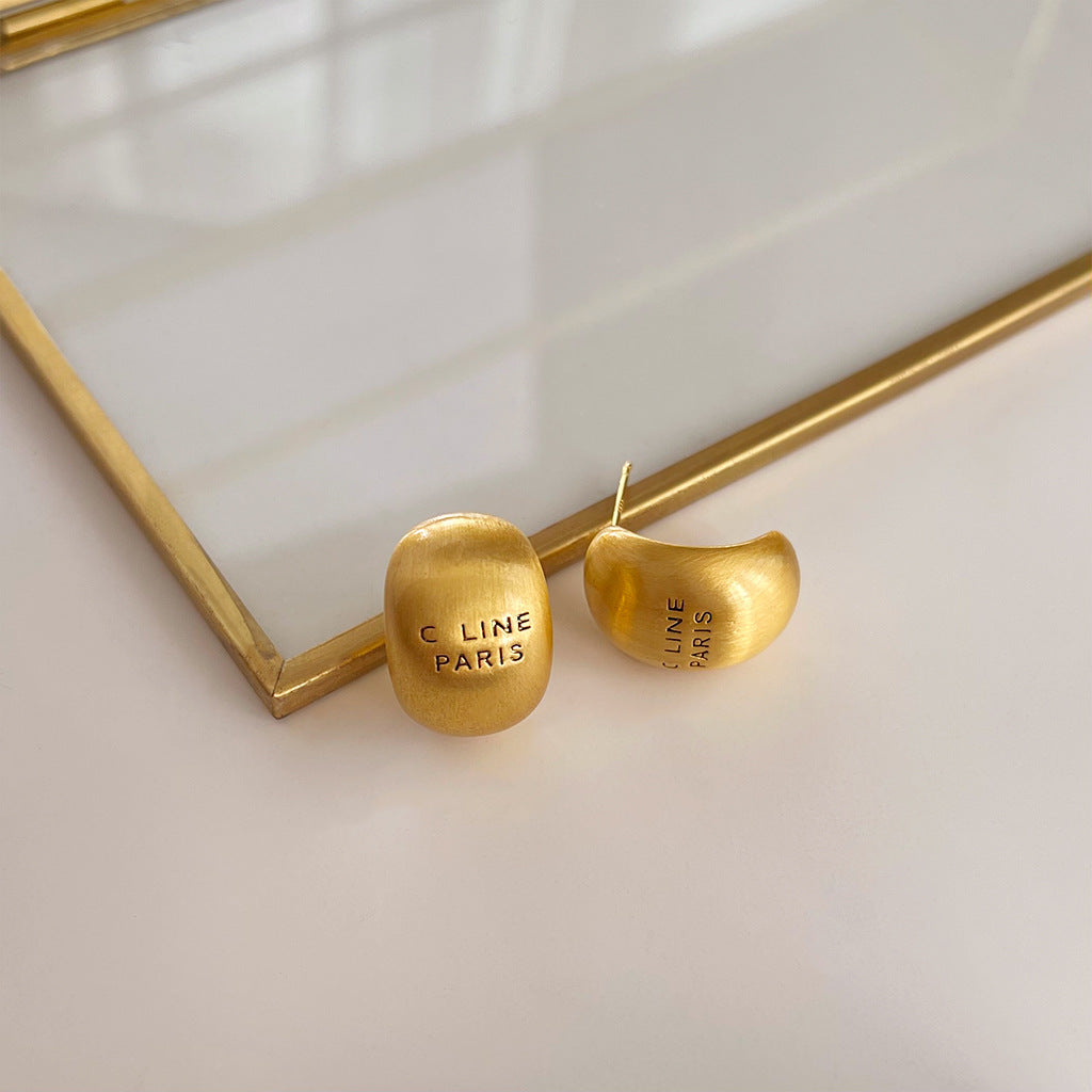 Wholesale vintage oil-dropped medieval style Pearl Earrings