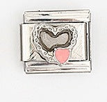 Wholesale 5pcs Italian Charm Bracelet 9mm DIY Splicing Heart Series Stainless Steel Composable Bracelet