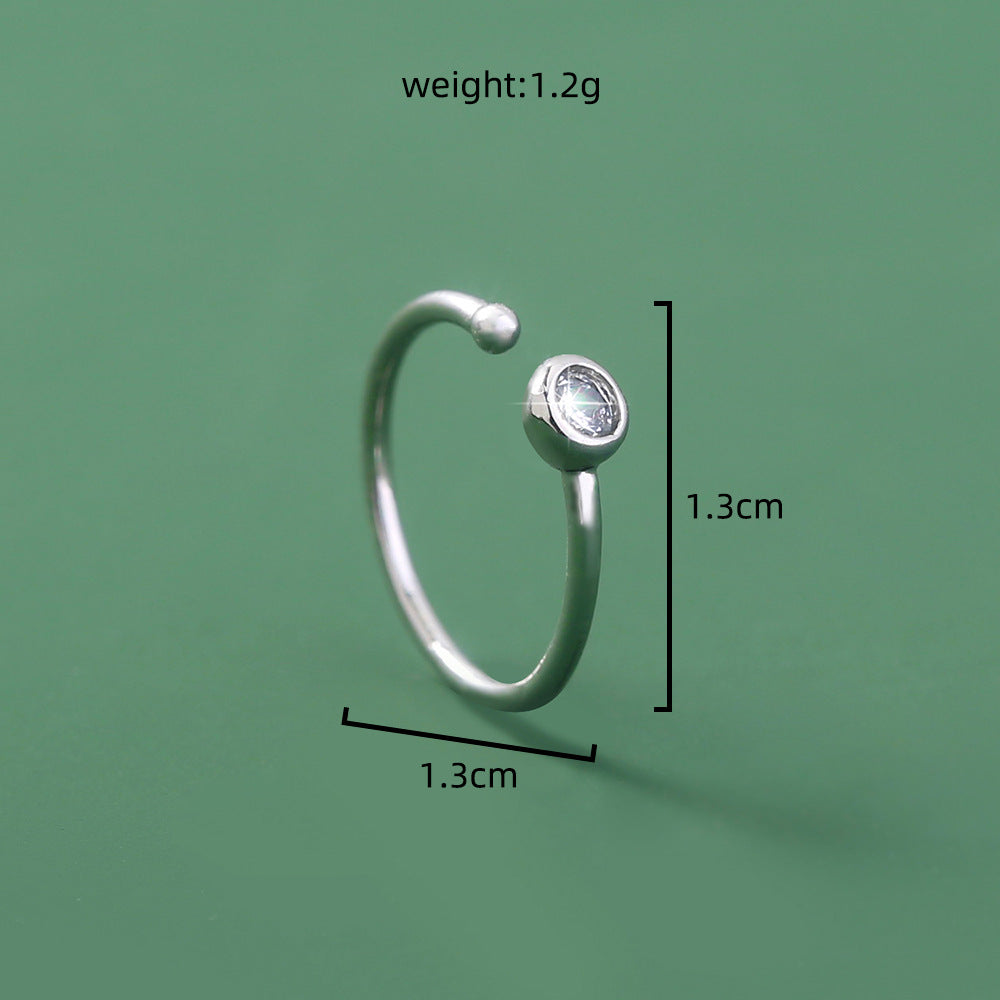 Wholesale  stainless steel puncture U-shaped nose ring puncture nose nail nose accessories direct sales