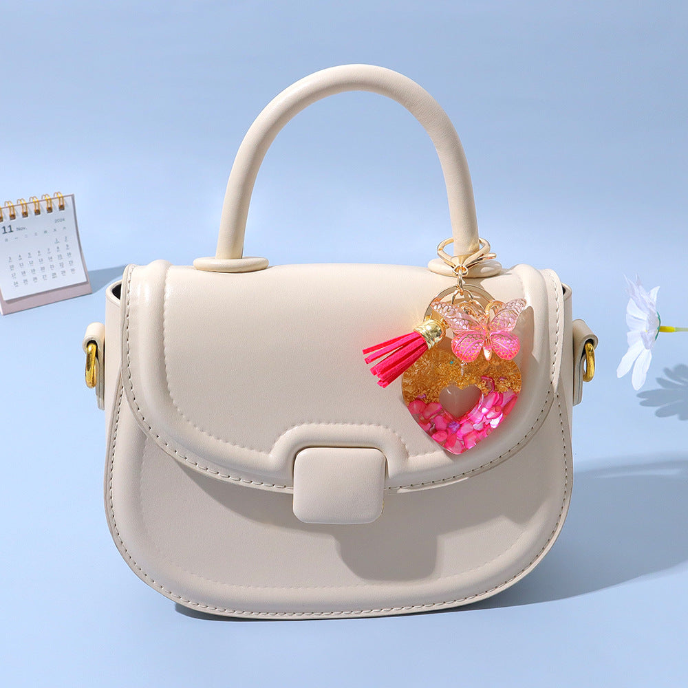 Wholesale Chic Heart Resin Keychain with Tassel - Boutique Bag Accessory Gift