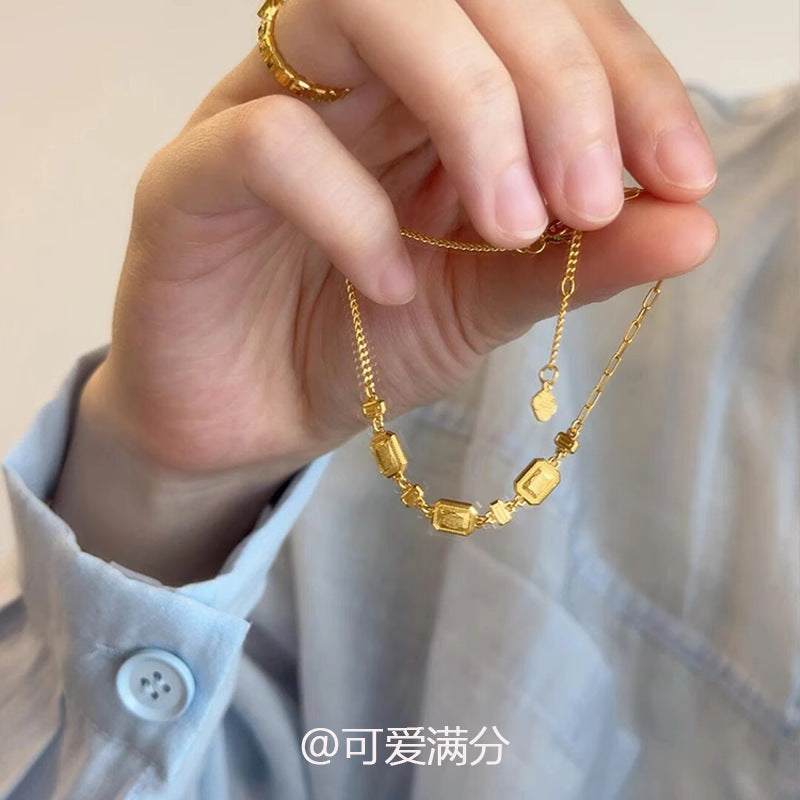 Wholesale Retro Geometric Sugar Cube Bracelet