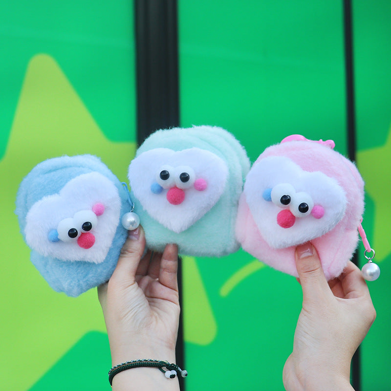 Wholesale Cartoon 3D Plush Mini Coin Purse Keychain Keychain Wallet ACC-KC-HuoFan002