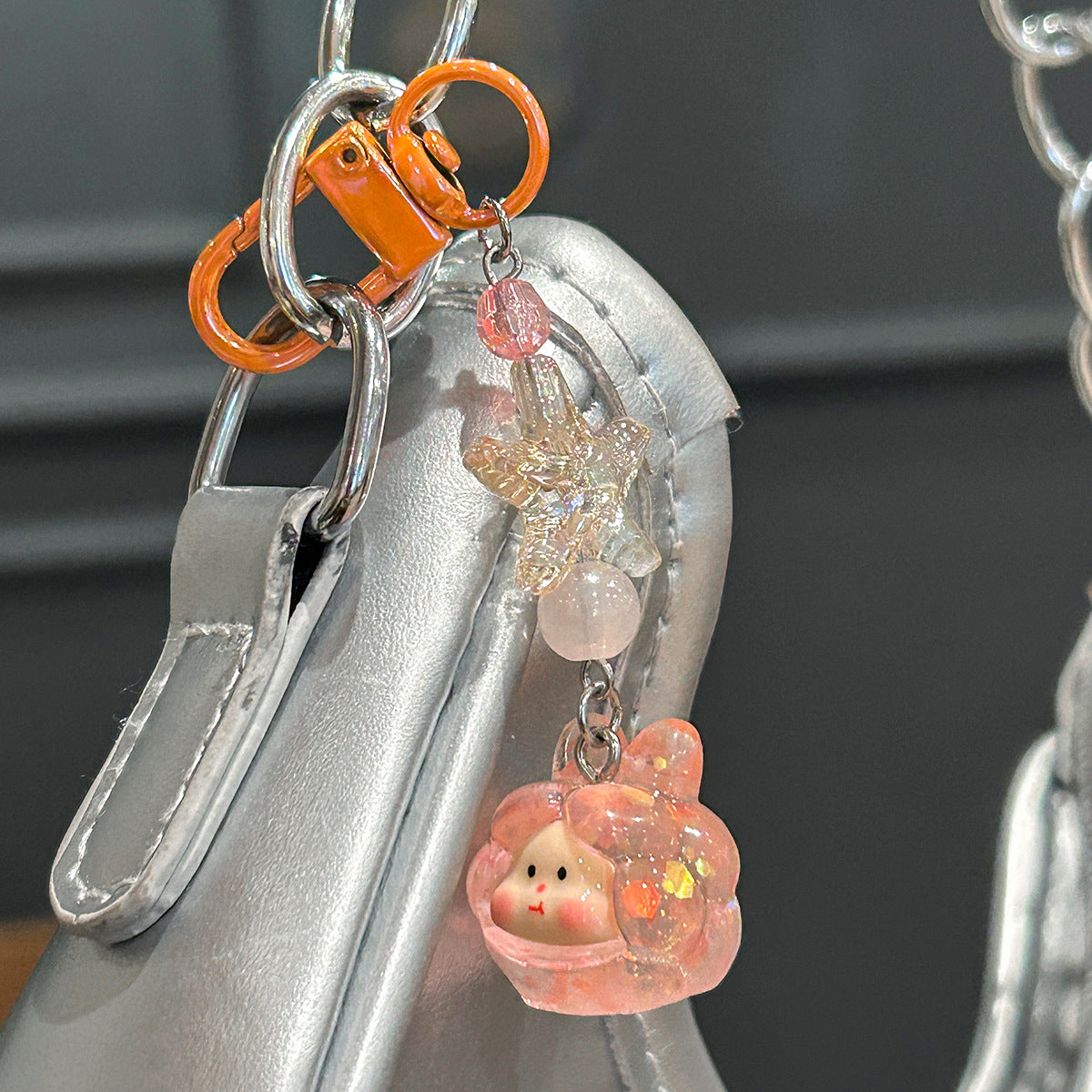 Wholesale Cute cartoon beaded keychain