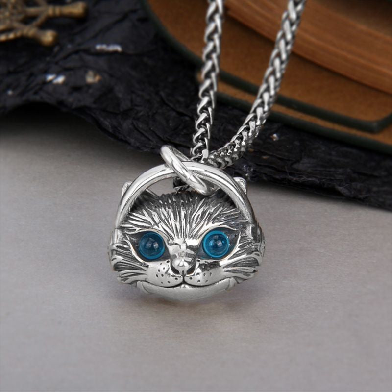 Wholesale  cat pendant with headphones female personality  necklace