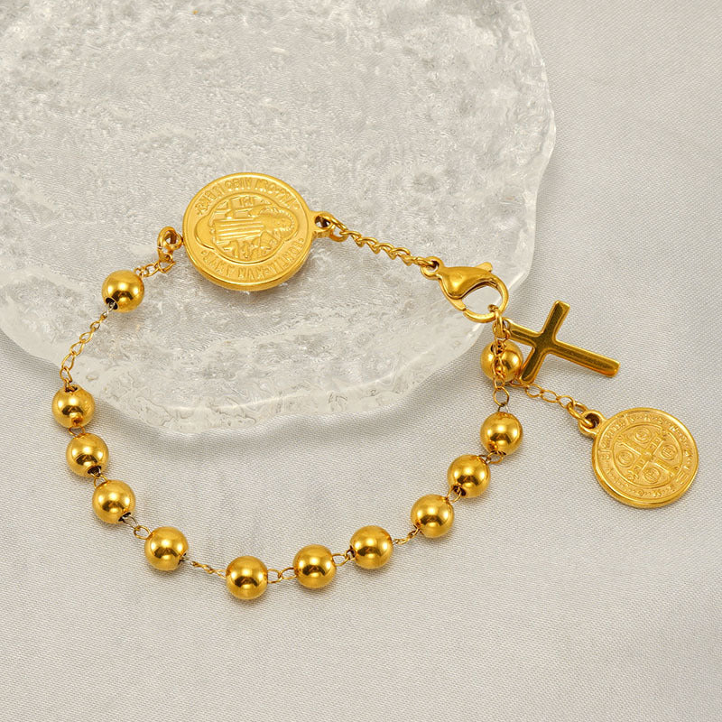 Wholesale Stainless steel religious Virgin Mary bracelet