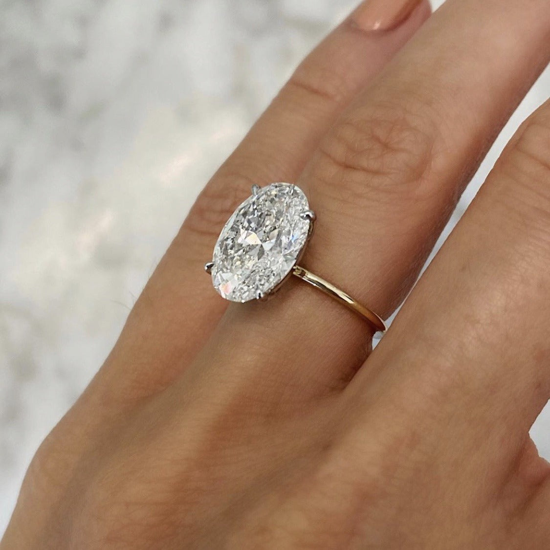 Wholesale Sanjie 2024 New European and American Simple Ins Style Inlaid Zircon Ring Handmade Super Shiny Diamond Ring
