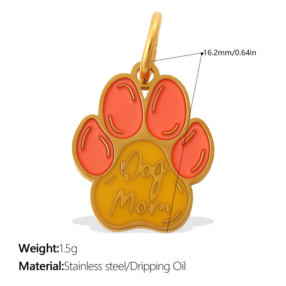 Wholesale Cute Cartoon Dog Paw Print Pendant Charms