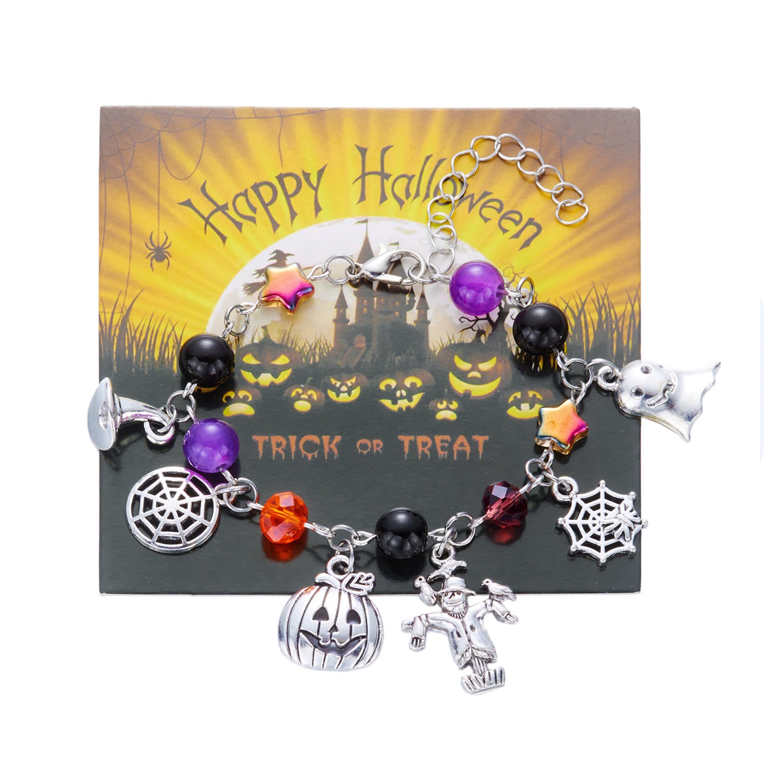 Wholesale  Bat Pumpkin Skull Cartoon Bracelet