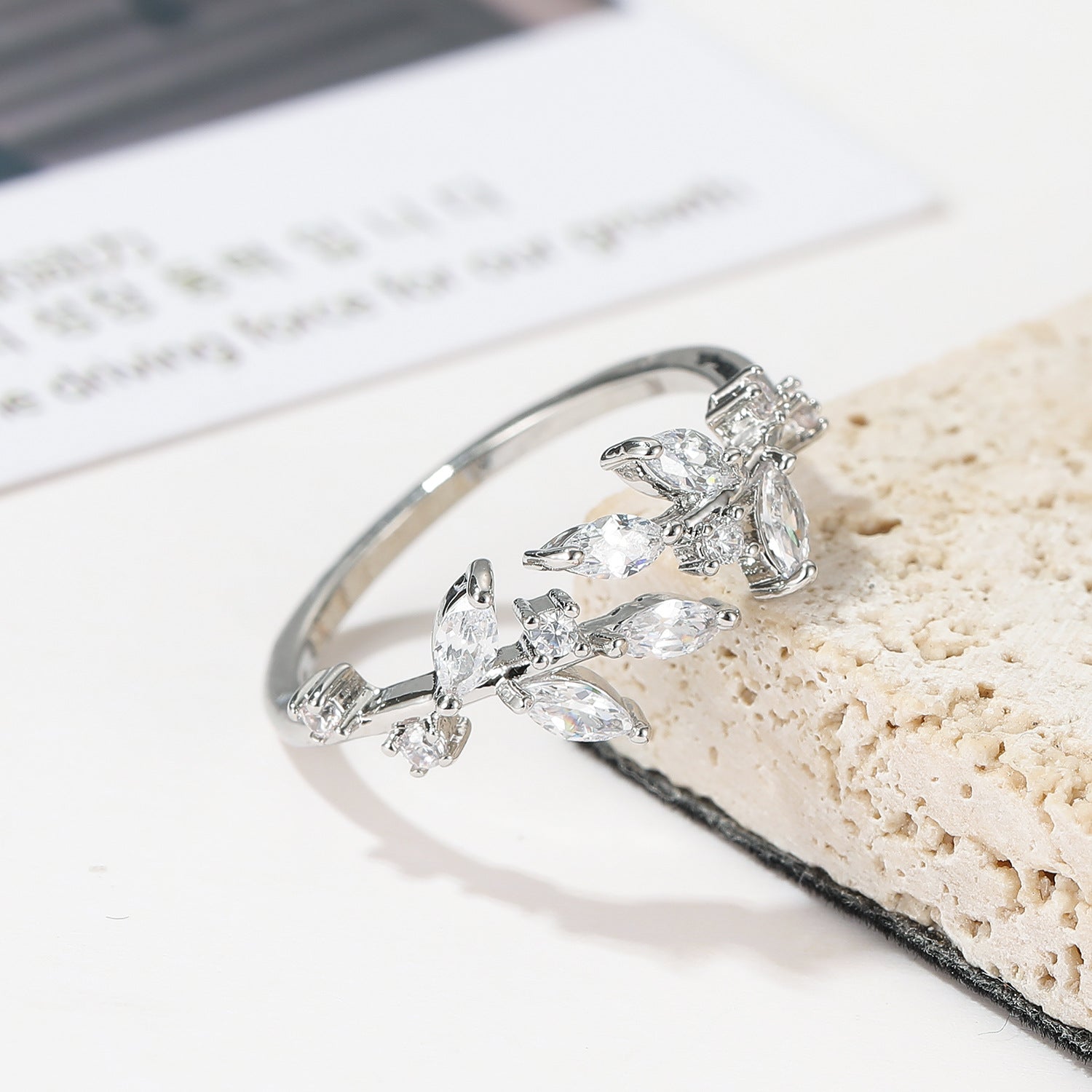 Wholesale Stacked wearing zircon inlay ring