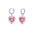 Wholesale cute colorful lovely star rabbit glaze earrings
