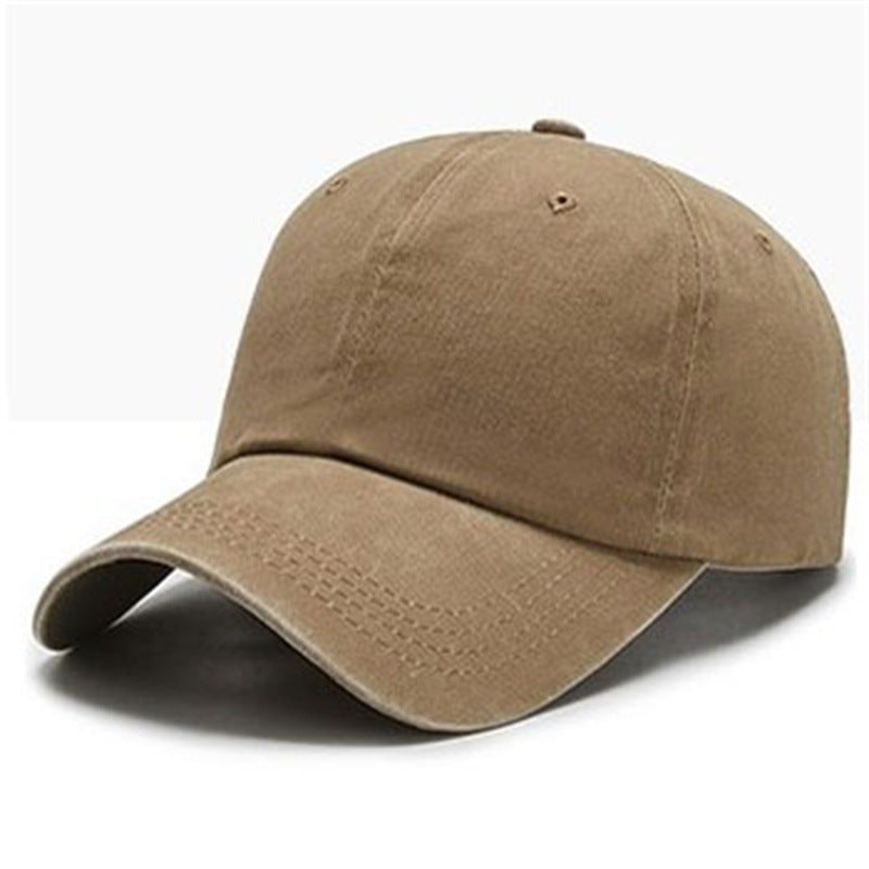 Wholesale Washed Pure Cotton Solid Color Light Plate Baseball Cap