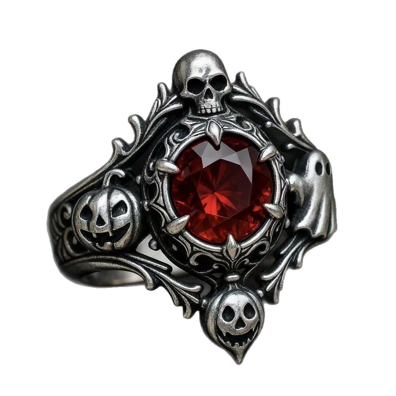 Wholesale  Pumpkin Skull Hollow Ring Unisex Jewelry Accessory for Party Boutique Resale