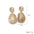 Wholesale  retro high-end sense agate gem foreign trade exaggerated alloy earrings