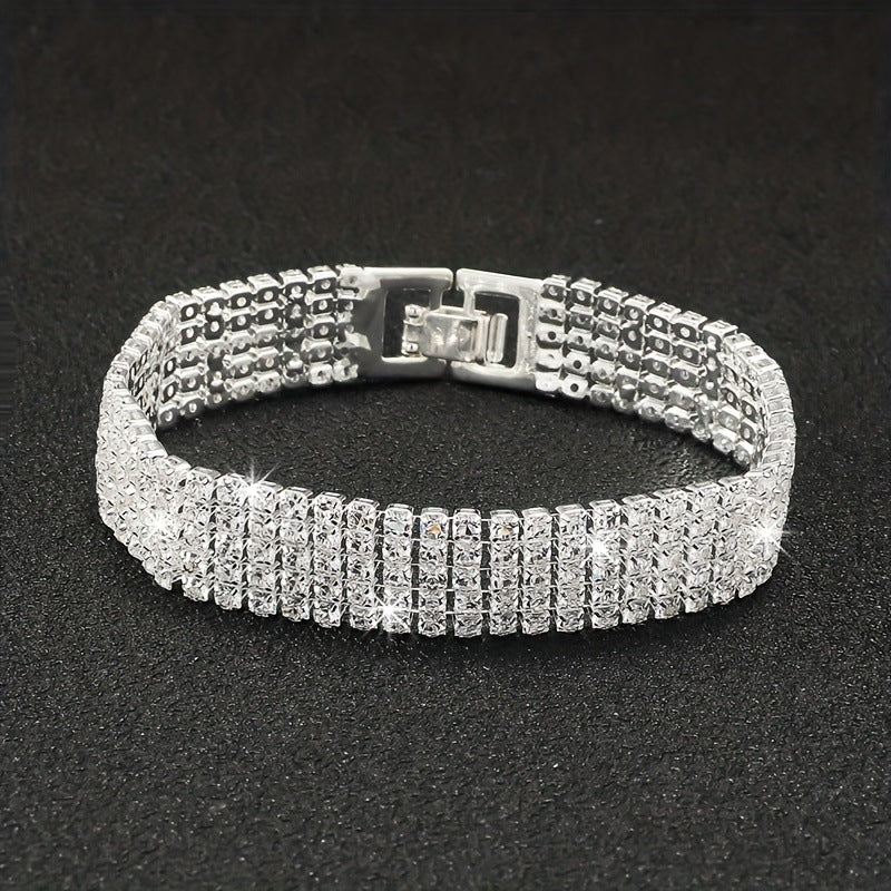 Wholesale  Luxury Flash Diamond Full Diamond Zircon Bracelet