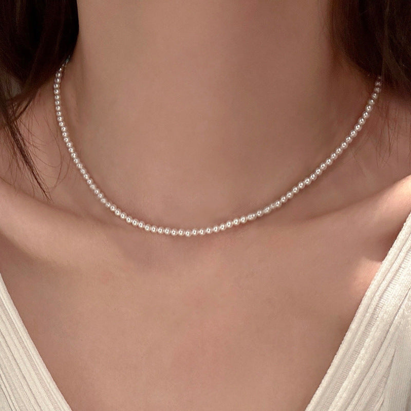 Wholesale Handmade Turquoise Pearl Layered Necklace Fashion Jewelry Accessory