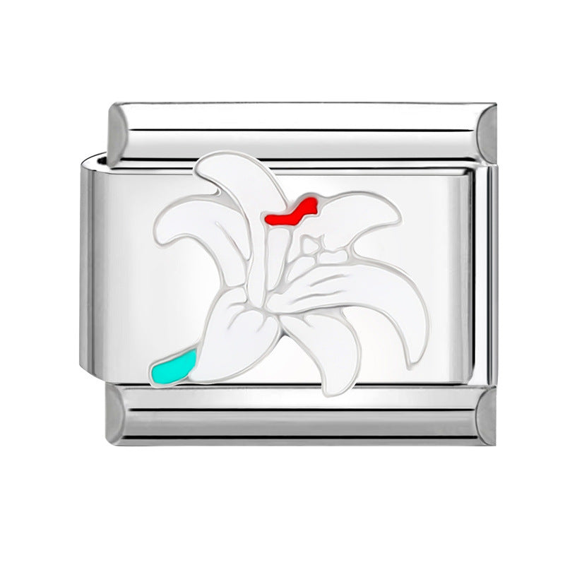 Wholesale  Italian Beaded Bracelet 9mm DIY Splicing Removable Stainless Steel Combinable Bracelet