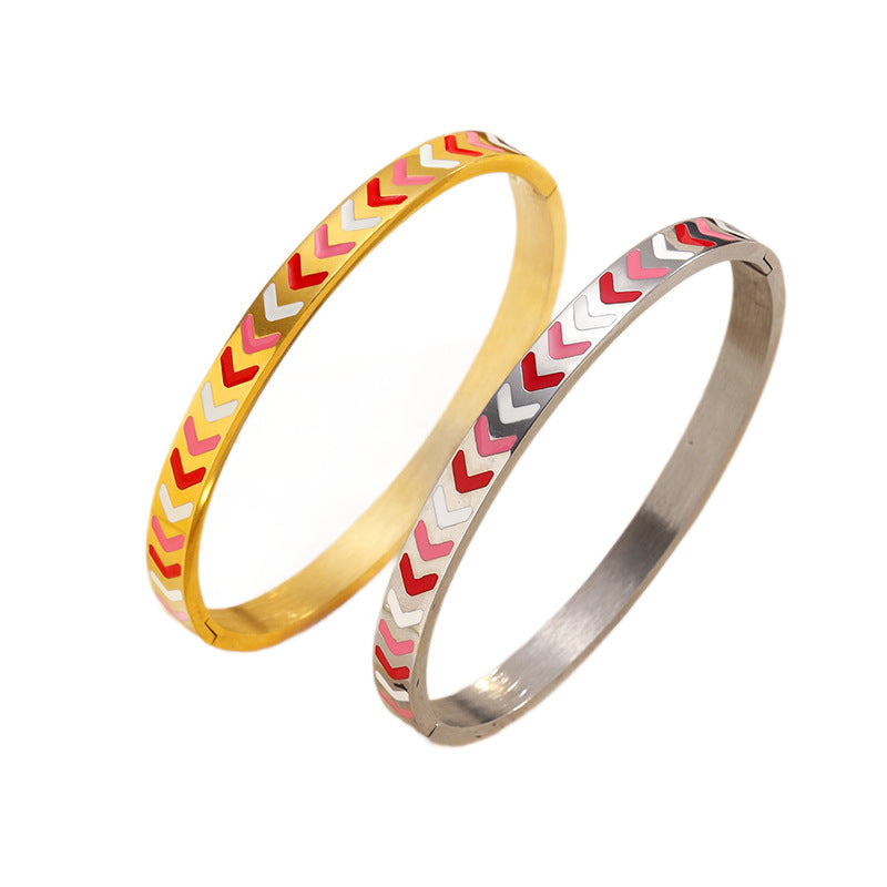 Wholesale electroplated stainless steel bracelet