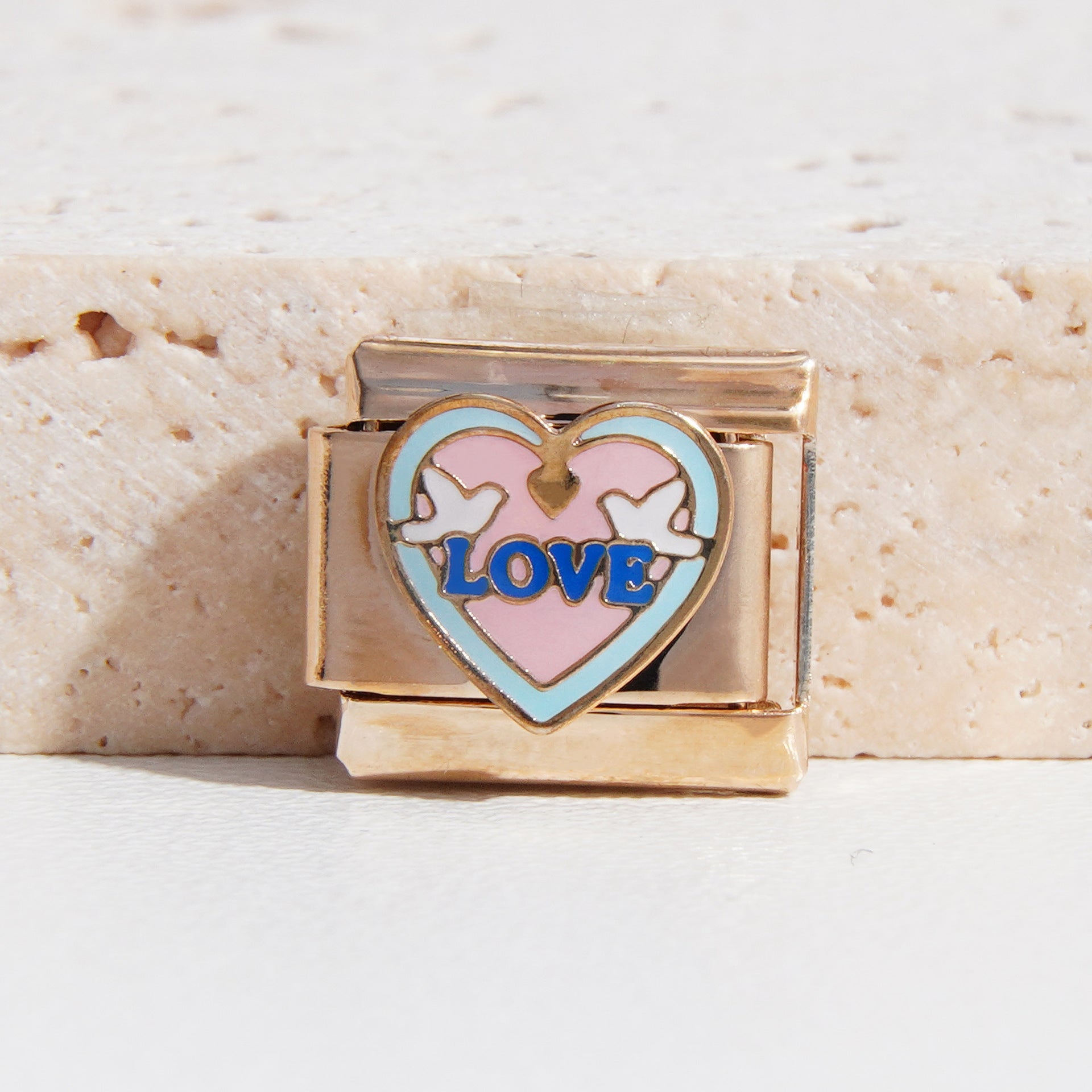 Wholesale Italian Charm Bracelet 9mm DIY Splicing Creative Pattern Stainless Steel Composable Bracelet