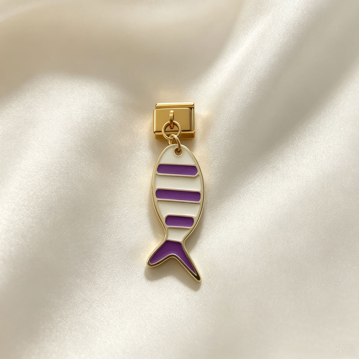 Wholesale Stylish Multicolor Enamel Fish Pendant 304 Stainless Steel DIY Charm Jewelry Making Accessory Gift