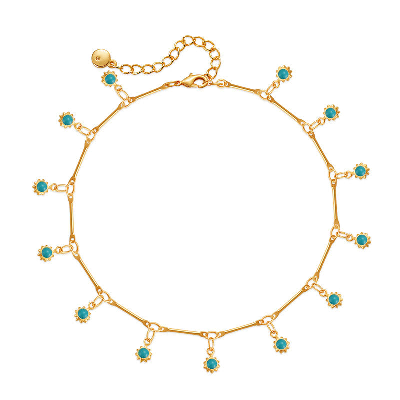 Wholesale  leisure style bohemian niche personality anklet