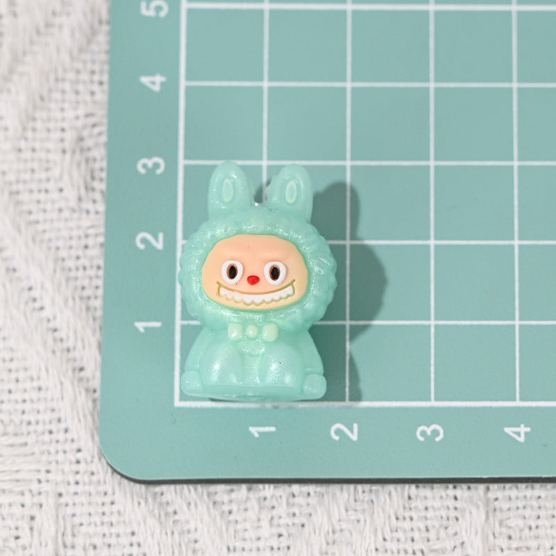 Wholesale 10pcs Rubber Cute Cartoon  Beads DIY Bead Accessories