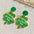 Wholesale Acrylic Printed Clover St. Patrick's Day Women's Vintage Earrings