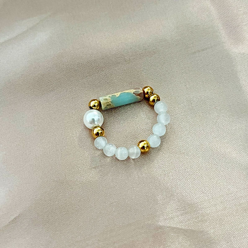 Wholesale 4mm natural stone ring