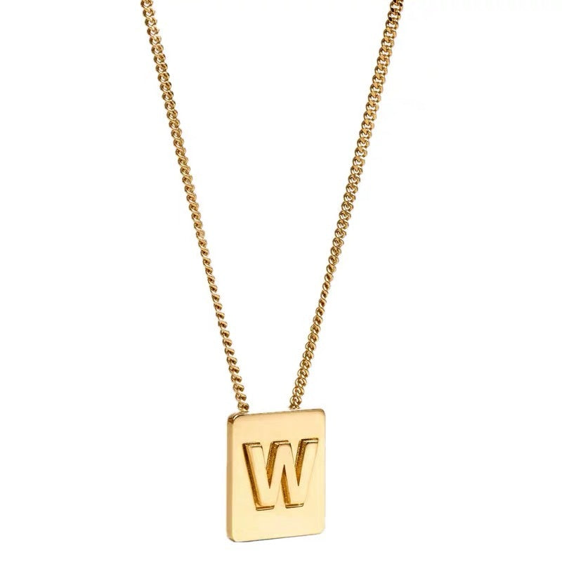 Wholesale English Letter Necklace Gold Pendant Clavicle Chain ACC-NE-XinDong001