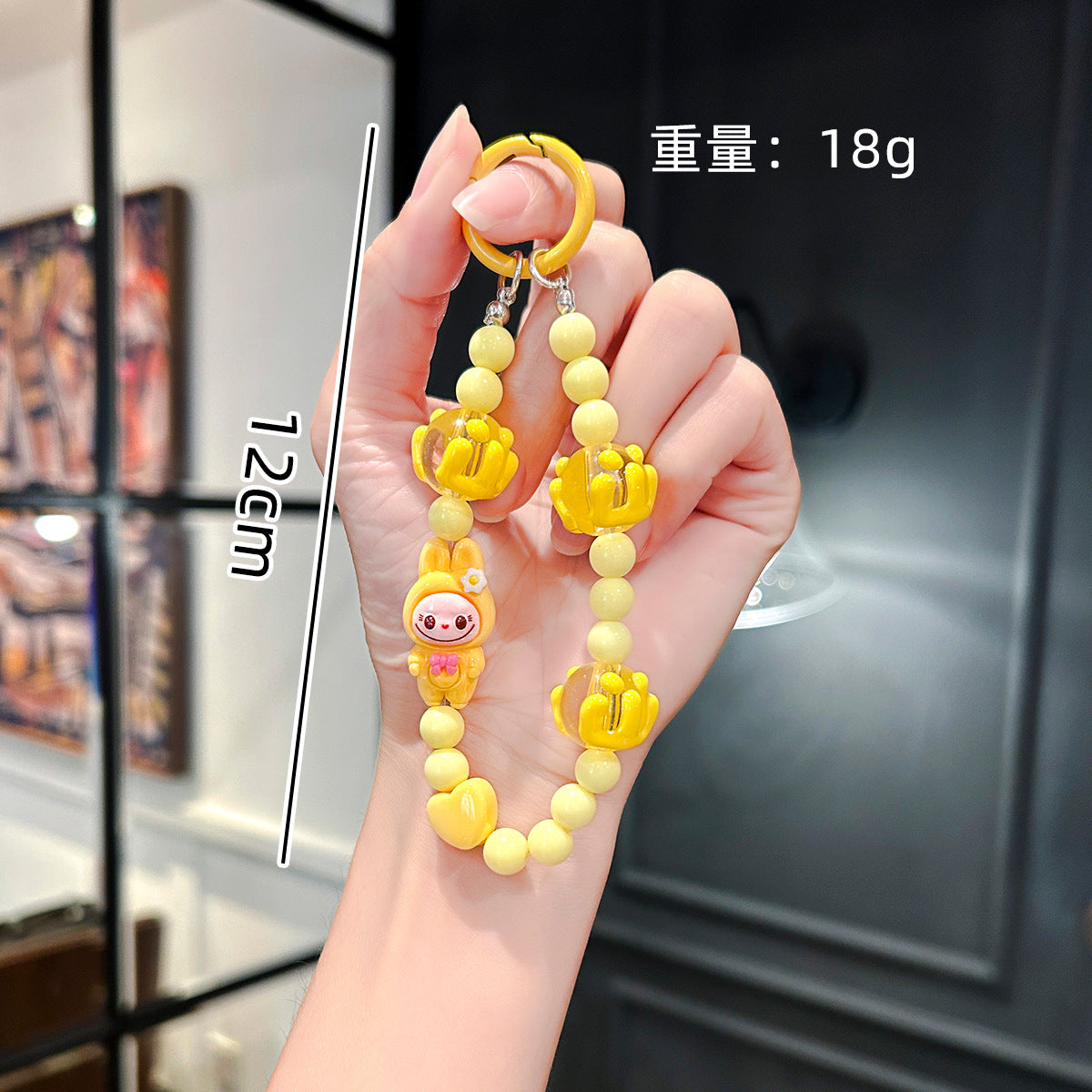 Wholesale Cartoon Cute Graffiti Bead Bracelet Keychains