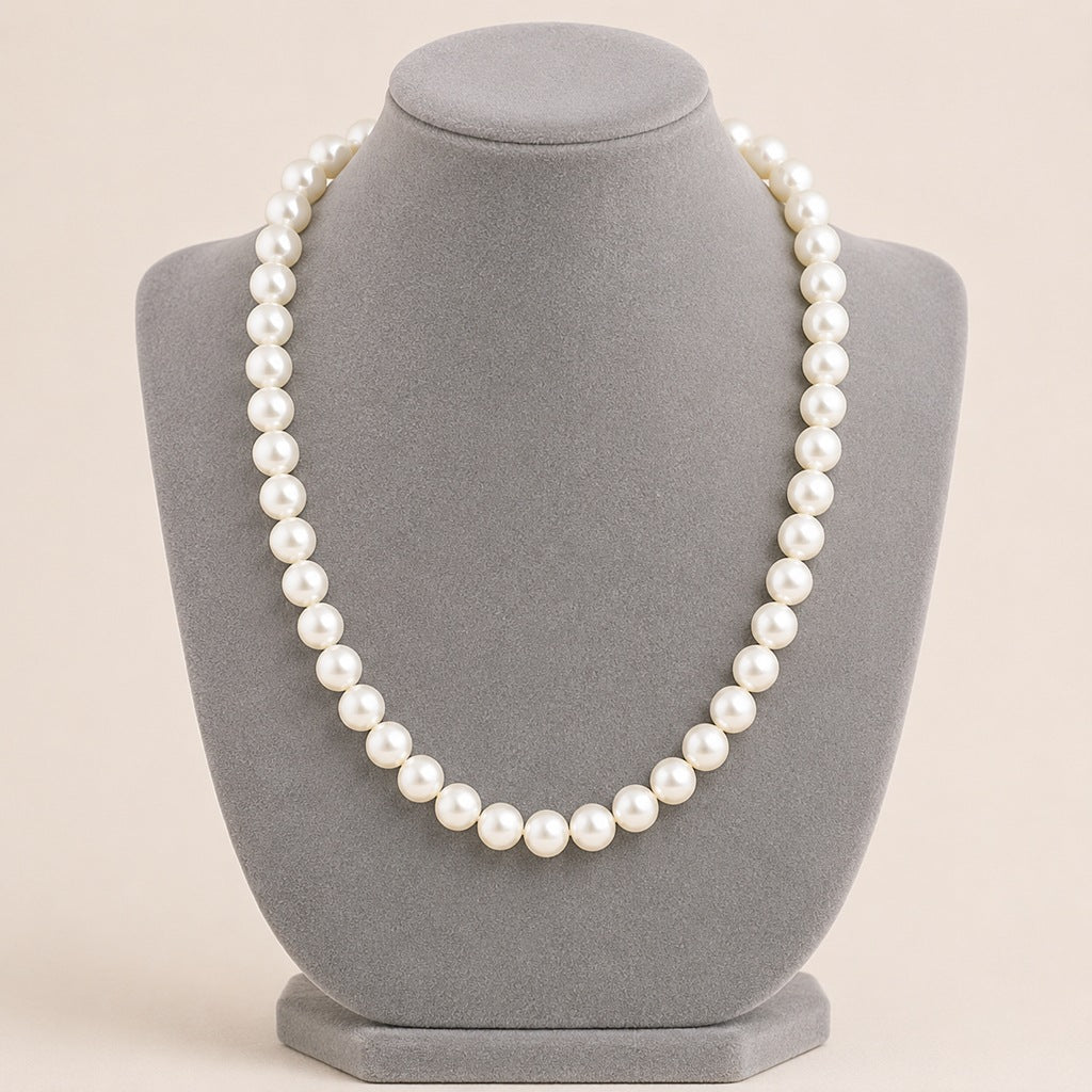 Wholesale Stylish White Faux Pearl Necklace For Women Elegant Cheongsam Collarbone Chain Gift Jewelry Accessory