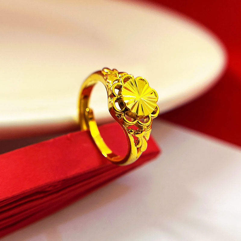 Wholesale Gold Petal Ring ACC-RS-WanXi012