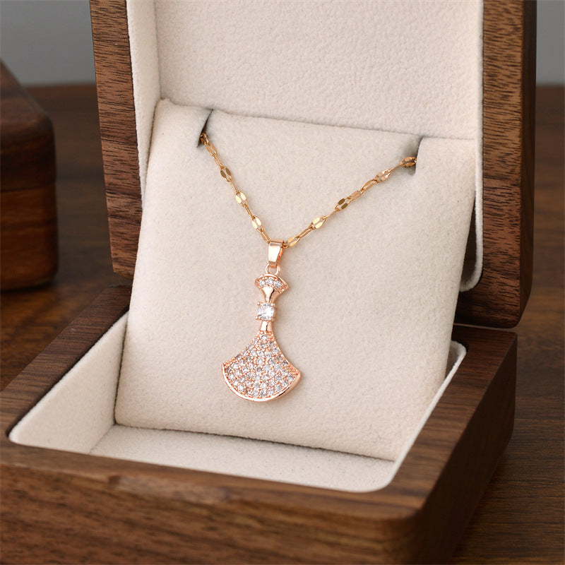 Wholesale Titanium Steel Necklace Women ACC-NE-Quanx008