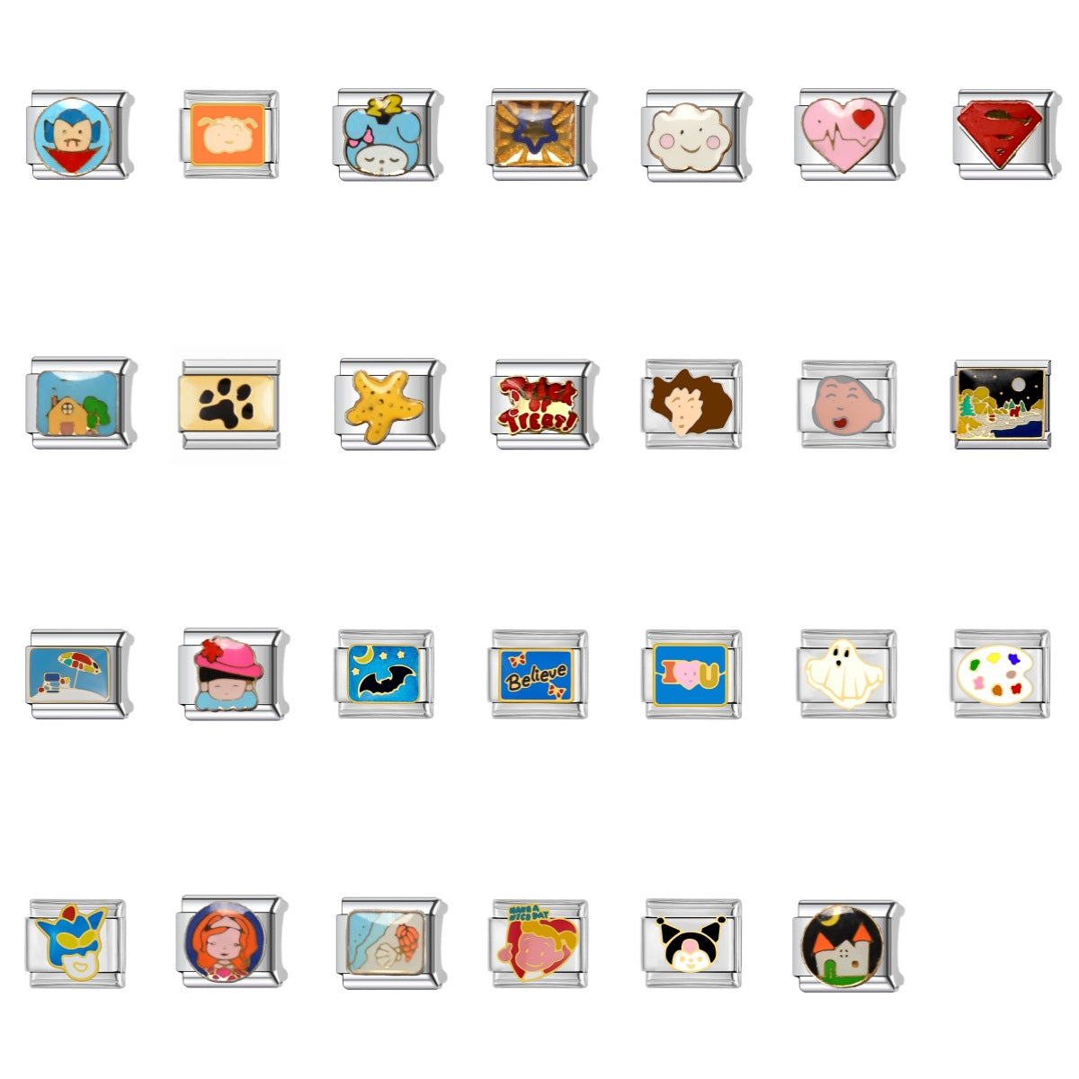 Wholesale Italian Charm Bracelet 9mm DIY Splicing Cute Creative Stainless Steel Composable Bracelet