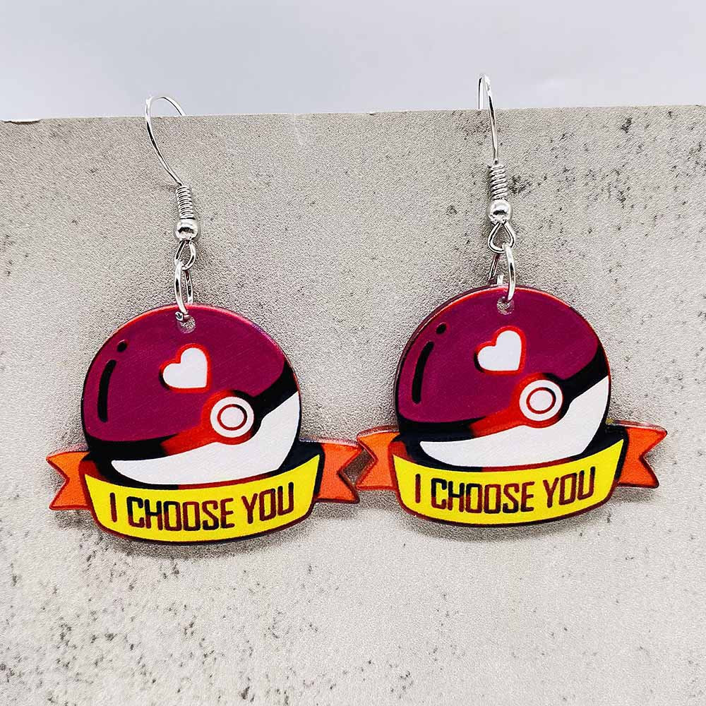 Wholesale Cartoon Animal Cute Cat Acrylic Earrings