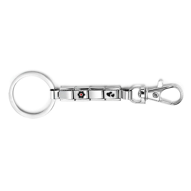 Wholesale Italian Module Keychain Bracelet Retro Creative Stylish Fashion DIY Italian Module Finished Keychain