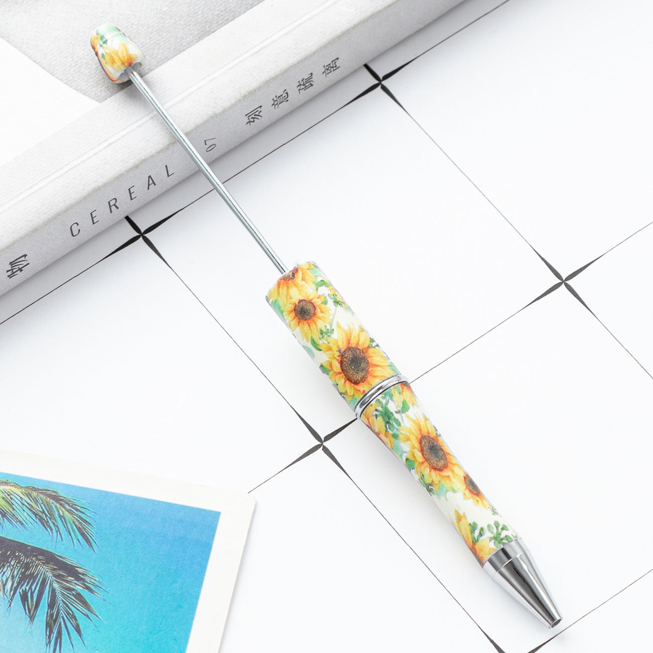 Wholesale Beadable Pens Cow Print Leopard Print Christmas Plastic Pen DIY for Beaded