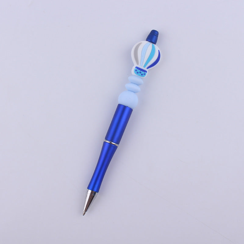 Wholesale  beaded pen creative handmade  balloon silicone beads beaded pen