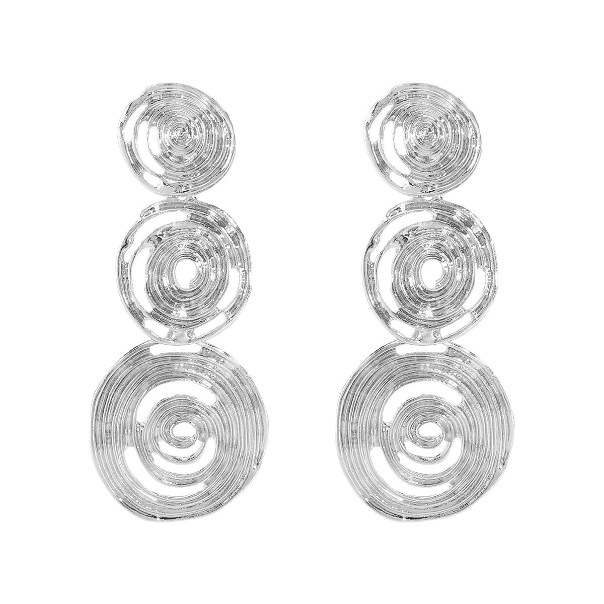 Wholesale long multi-layer geometric pendant earrings