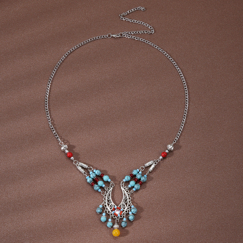 Wholesale Vintage Ethnic Style Forehead Chain Bohemian Necklaces ACC-NE-Gumi002