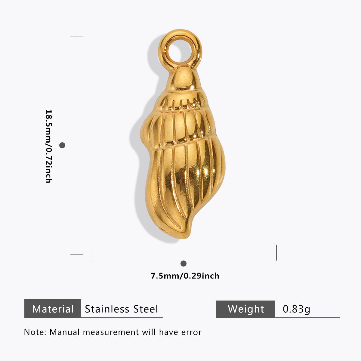 Wholesale 5pcs Stainless steel marine jewelry  starfish shell pendant