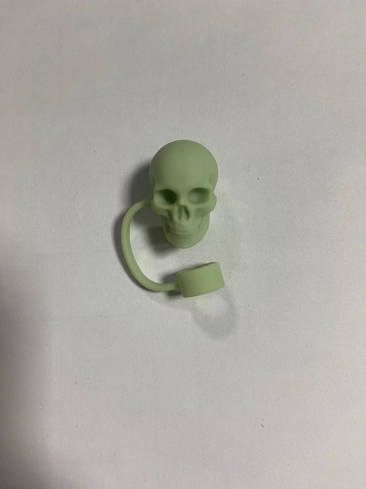 Wholesale  Skull Bat 10mm PVC Soft Straw Tube Cap