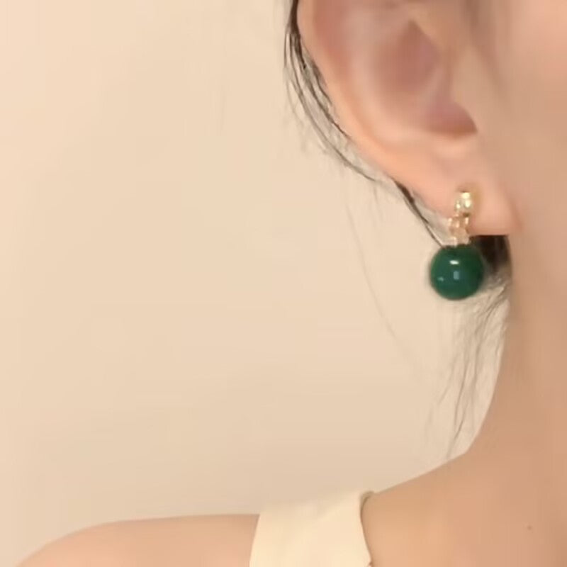 Wholesale emerald luxury earrings