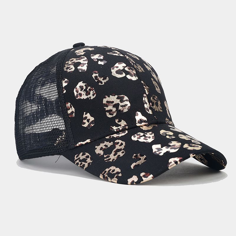Wholesale Western Style Sunflower Cow Pattern Aztec Ponytail Hat Mesh Cap Baseball Cap ACC-HT-LvYi001