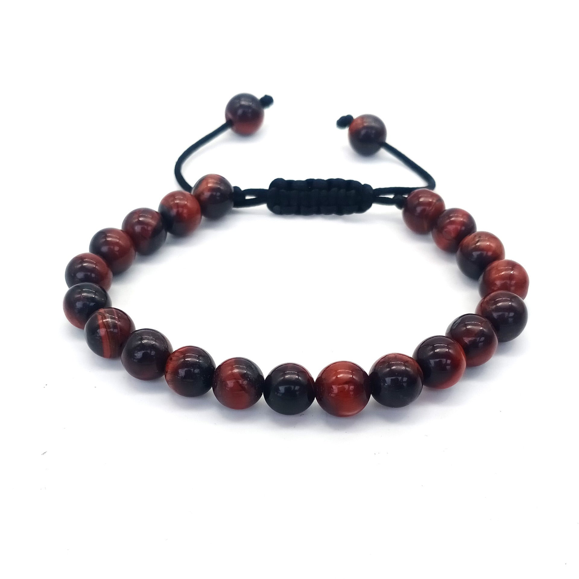 Wholesale 8MM Natural Stone Colorful Stone Crystal Beads Adjustable Bracelet ACC-B T-ZhongH023