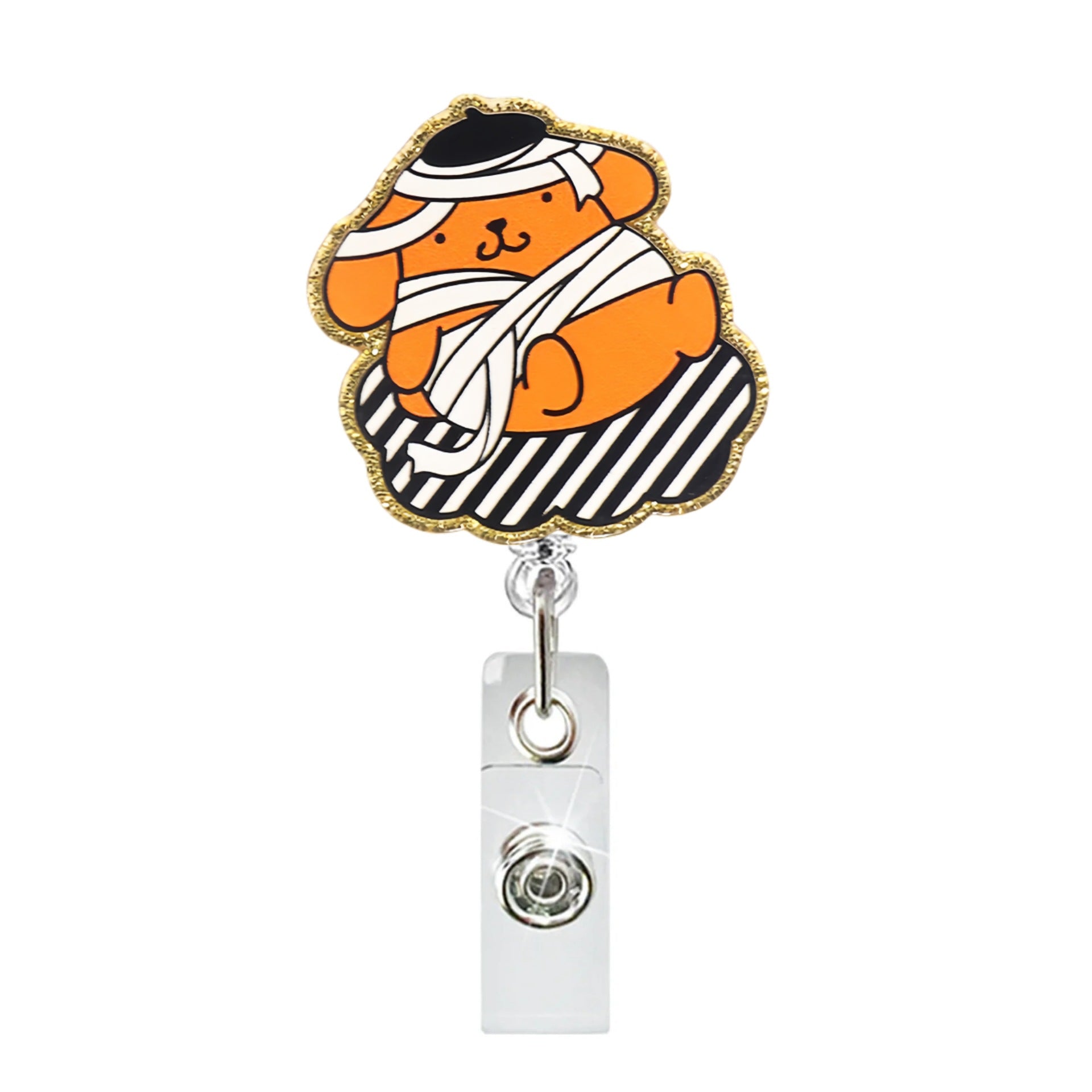 Wholesale Acrylic Fun Zoo Undersea Theme Badge Reel Keychain