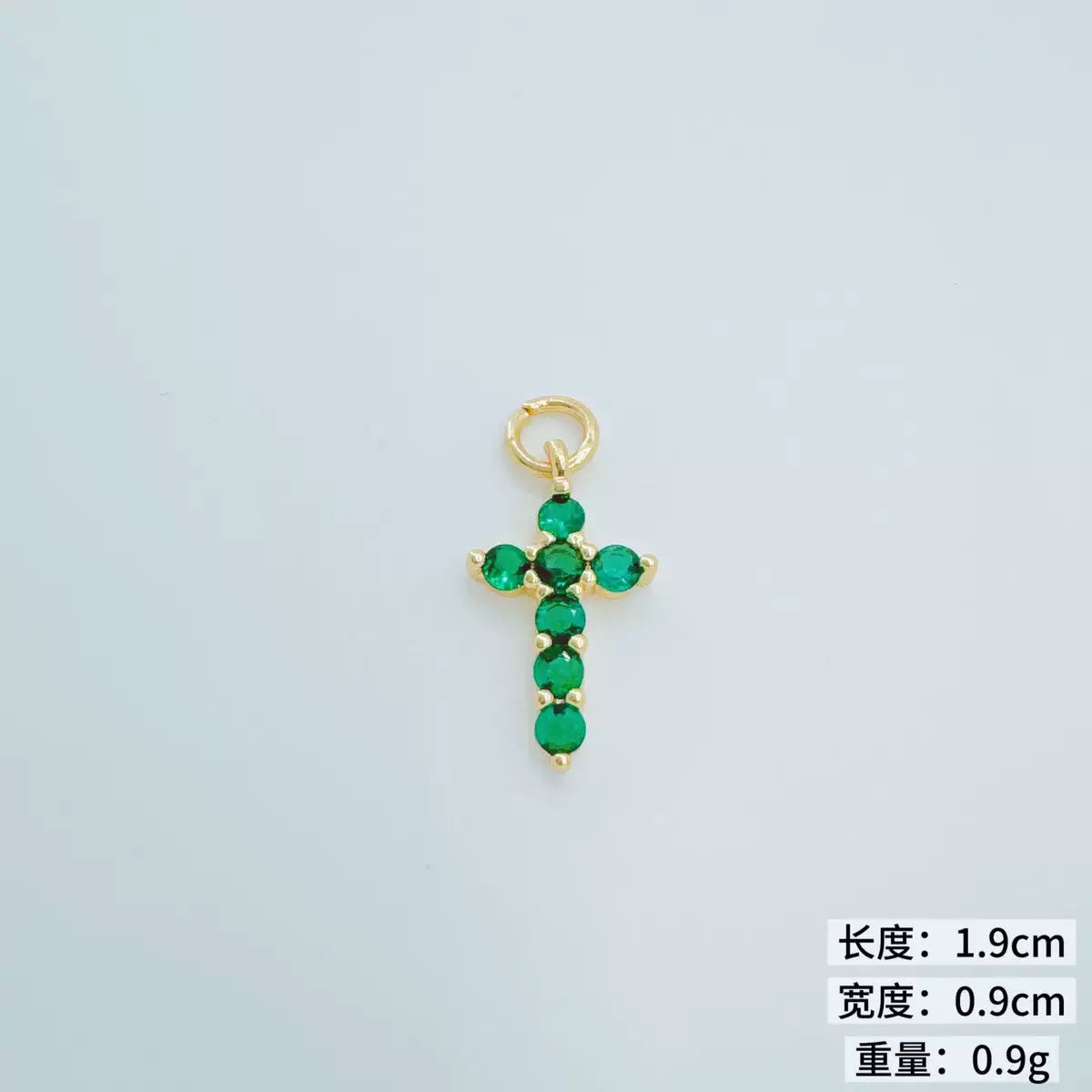 Wholesale Trendy Gold-Plated Micro-Inlaid Zircon Cross Pendant Necklace,  Fashion Accessory for Resale