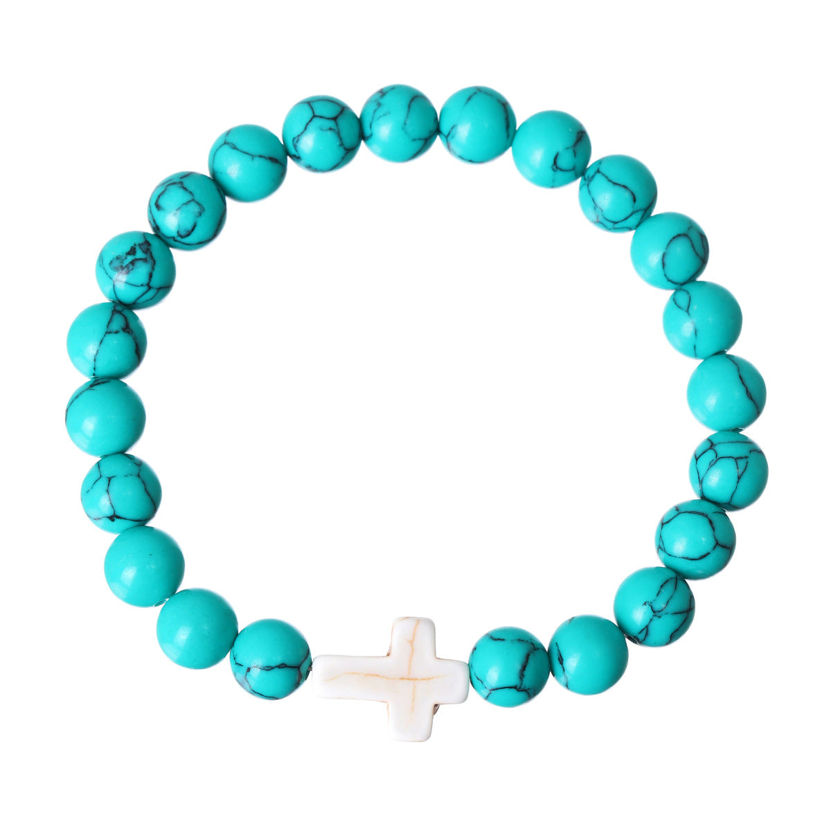 Wholesale  mixed color cross beaded bracelet